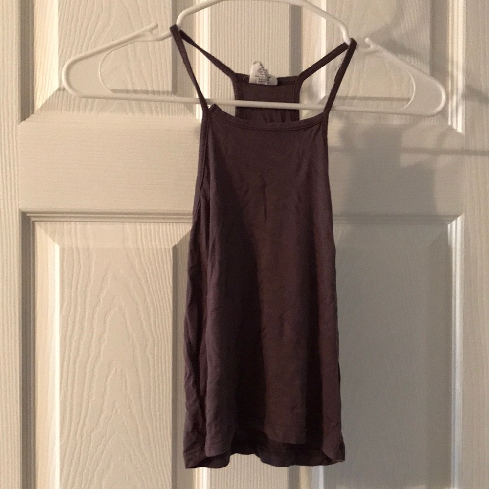 Purple crop top